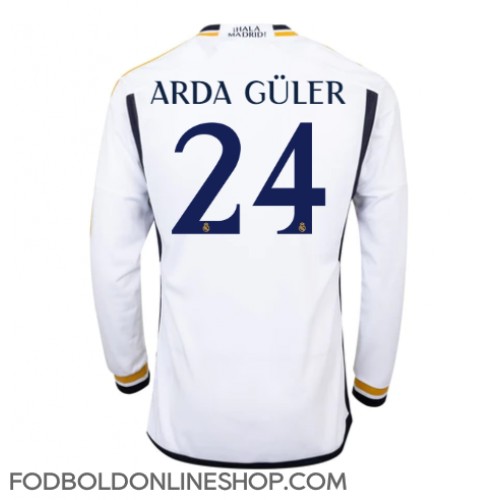 Real Madrid Arda Guler #24 Hjemmebanetrøje 2023-24 Langærmet